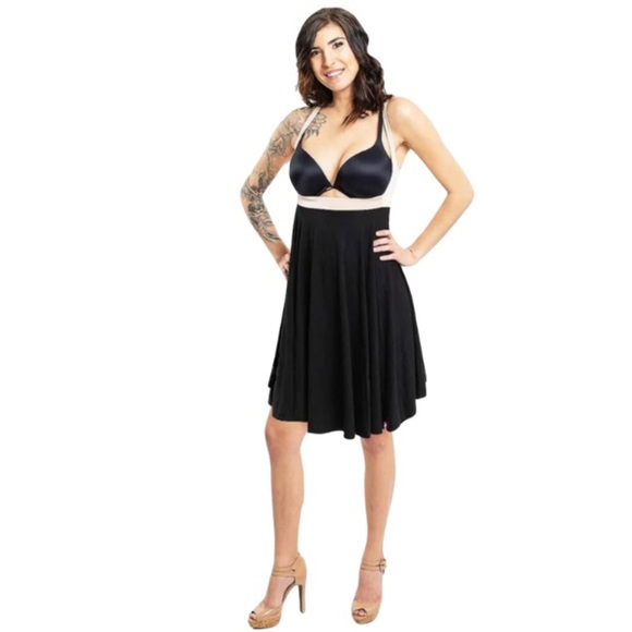 🌼NWOT🌼 LAIT DE POULE Black nursing dress - Picture 1 of 7